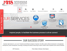 Tablet Screenshot of myanmarhighsociety.com